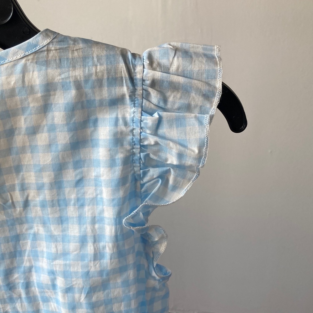 Jasmine Rose Petite gingham print nightgown cotton lightweight smock detail PS - Picture 14 of 17